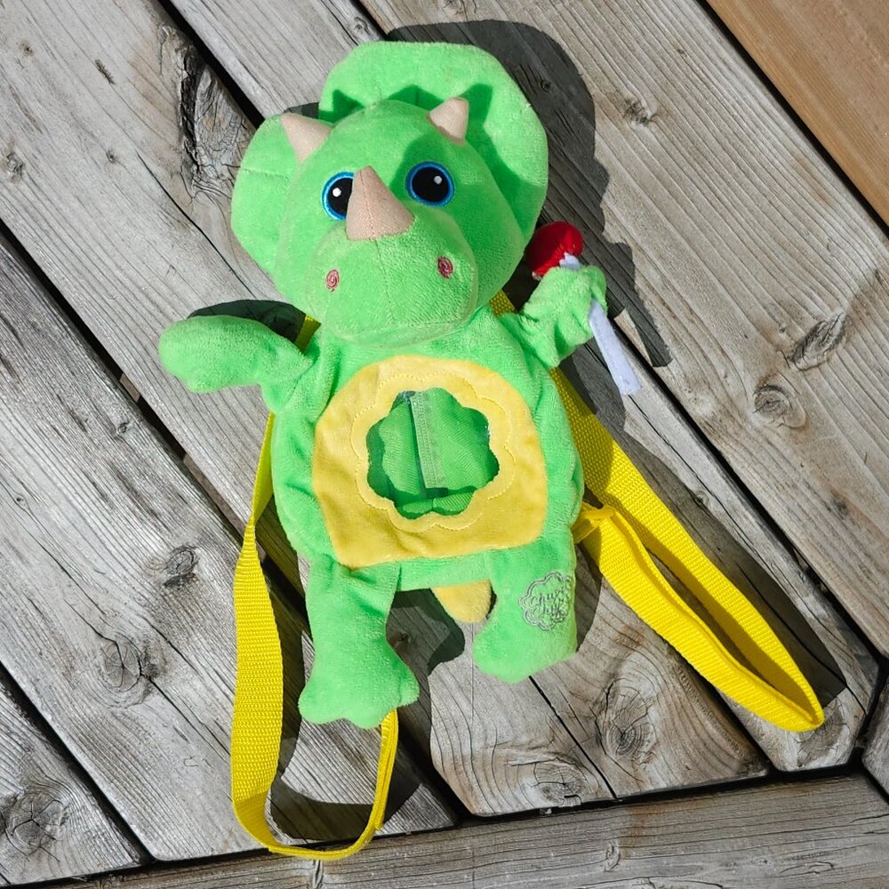 Chupa Chups Lollipops Dinosaur Triceratops Plush Backpack Limited Edition 18+ M